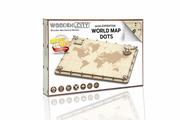 Puzzle - Wooden.City Drewniane puzzle 3D Ekspedycyjna mapa Świata - miniaturka - grafika 1
