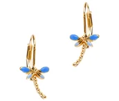 Kolczyki - Kolczyki niebieskie ważki (P13274AU-E206) - miniaturka - grafika 1