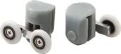 Akcesoria do armatury i ceramiki - Deante Rolki Górne Podwójne Do Szyb 5 mm - Fi 25 mm XKCA2RU04 - miniaturka - grafika 1