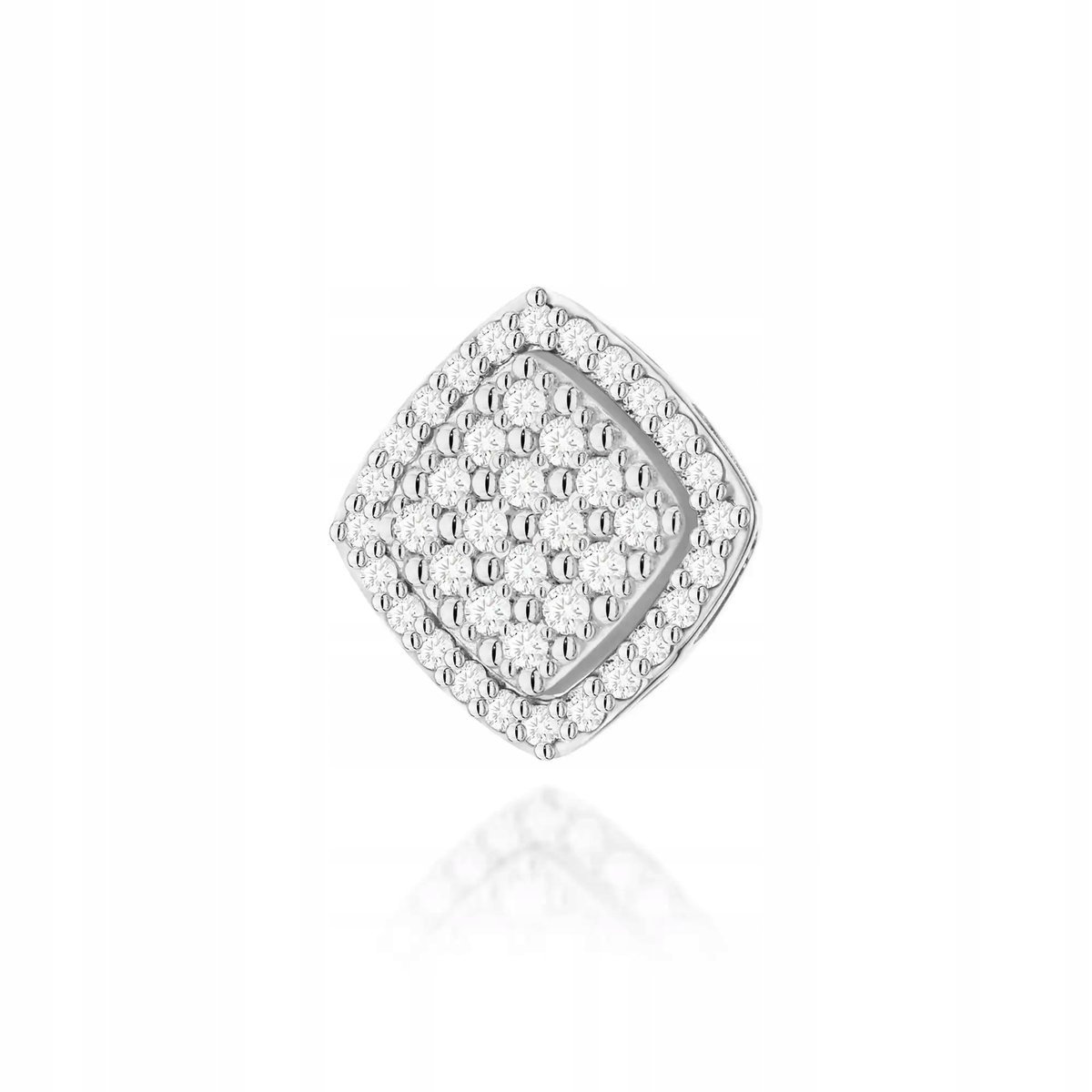Złoty wisiorek 585 z diamentami białe złoto elegancka idealna na prezent