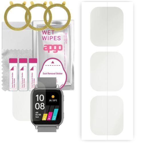 3x folia ochronna hydrożelowa MATOWA do Umidigi Uwatch 5 - apgo Smartwatch Hydrogel MATTE Protection Ochrona na ekran smartwatcha