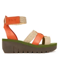 Sandały damskie - Sandały Fly London Yoryfly P145430 Czerwony - miniaturka - grafika 1