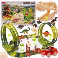 Zabawki konstrukcyjne - Tor Wyścigowy Samochodowy Dla Dzieci Duży Dinozaur 116 El Dinozaury Auto Sun Baby - miniaturka - grafika 1