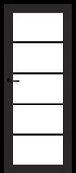 Drzwi wewnętrzne - Skrzydło Loft, czarny mat, 70 prawe - miniaturka - grafika 1