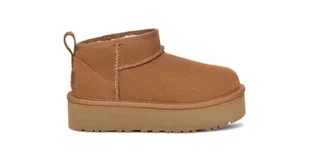 UGG Botki chłopięce K ULTRA MINI PLATFORM, Kasztan, 22 EU - Botki damskie - miniaturka - grafika 1