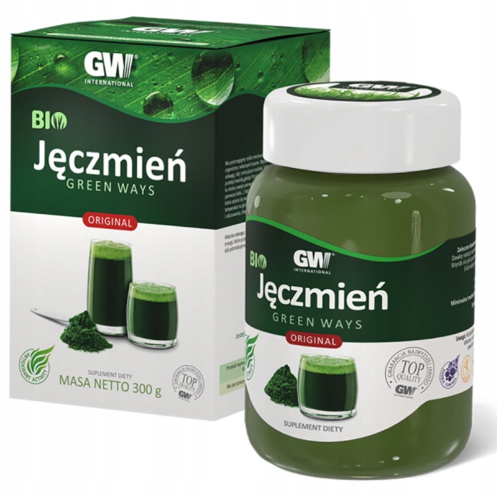 Green Ways Jęczmień Sok Z Młodych Liści Jęczmienia Zielonki proszek 300g