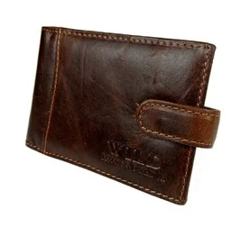 Etui Na Karty Dokumenty WILD Wizytownik Poziomy Skóra Naturalna WI5514 10,5 x 7,5 x 1,5 [cm] - Etui na dokumenty i karty - miniaturka - grafika 1
