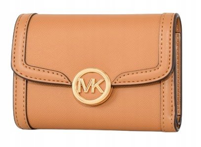MICHAEL KORS KLASYCZNY PORTFEL ZE ZŁOTYM LOGO 12x9x3 Y8A