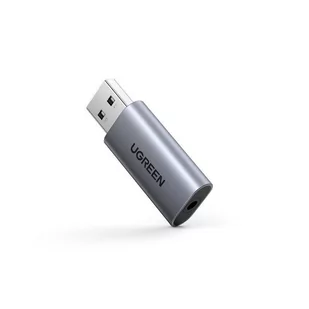 Adapter Audio UGREEN CM383, USB do mini jack 3,5mm, AUX - Adaptery i przejściówki - miniaturka - grafika 1