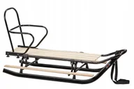 Sanki i ślizgacze - POLSKIE SANKI na KULIG BARDZO MOCNE Metalowe dwuosobowe kuligowe SOLIDNE - miniaturka - grafika 1