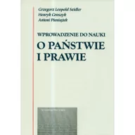 Podręczniki dla szkół wyższych - UMCS Wydawnictwo Uniwersytetu Marii Curie-Skłodows Wprowadzenie do nauki o państwie i prawie - Seidler Grzegorz Leopold, Groszyk Henryk, Antoni Pieniążek - miniaturka - grafika 1