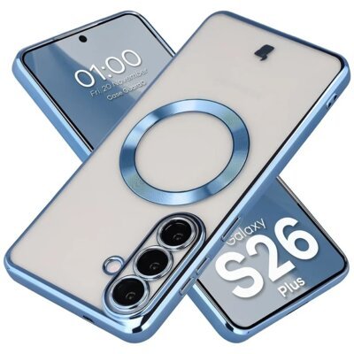 Etui BIZON Case GuardO do Samsung Galaxy S26+ Przezroczysto-niebieski