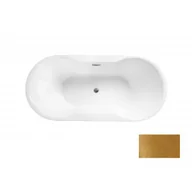 Wanny - Besco WA-140-NZL NAVIA GLAM ZŁOTA Wanna wolnostojąca syfon z przelewem chrom 140x75 - miniaturka - grafika 1