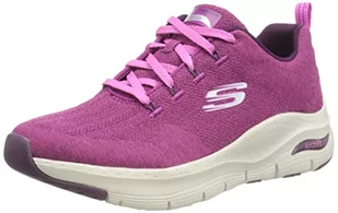 Skechers Damskie tenisówki Arch Fit, czerwone, 6,5 UK - Trampki damskie - miniaturka - grafika 1