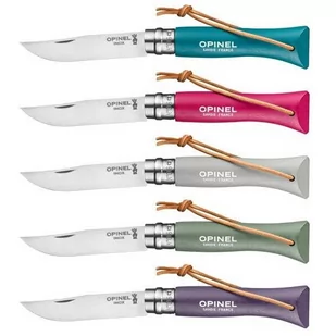 Nóż  składany Opinel Inox Colorama N°07 - cyan blue - Noże - miniaturka - grafika 4