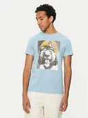 Koszulki męskie - REPLAY T-Shirt M6951 .000.2660 Niebieski Regular Fit - miniaturka - grafika 1