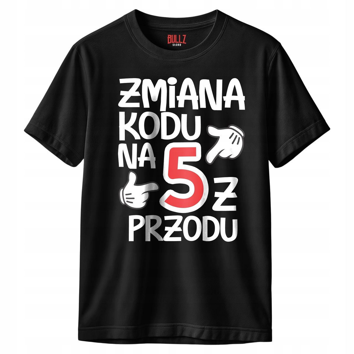 Koszulka czarna męska Zmiana Kodu 50 Urodziny Prezent r. S