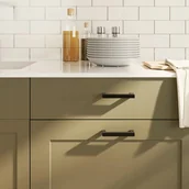 Zawiasy, okucia i inne akcesoria - Uchwyty Meblowe Do Szafek Szuflad Kuchennych 10 Szt. Czarne 96MM Stal Nierd - miniaturka - grafika 1