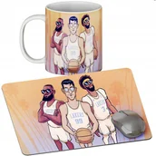 Podkładki pod mysz - Zestaw Kubek + Podkładka - Lakers Koszykówka - Prezent Wiele Wzorów + Imię - miniaturka - grafika 1