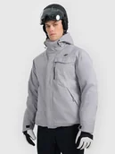 Kurtki męskie - 4F Kurtka narciarska membrana 10000 męska - szara XXL - miniaturka - grafika 1