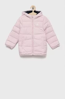 Kurtki i płaszcze dla dziewczynek - adidas Performance kurtka dziecięca kolor różowy - grafika 1