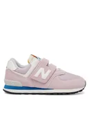 Buty dla dziewczynek - New Balance Sneakersy PV574VPK Różowy - miniaturka - grafika 1