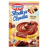 Zdrowa żywność - Dr. Oetker Słodka Chwila Kaszka Manna Czekoladowa Z Belgijską Czekoladą 50 G - miniaturka - grafika 1