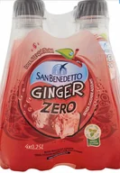 Napoje gazowane - Napój gazowany Ginger Zero 4x250ml - San Benedetto lemoniada bez cukru - miniaturka - grafika 1