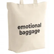 Torby i wózki na zakupy - Torba bawełniana z dnem na zakupy Emotional Baggage Bagaż Emocjonalny - miniaturka - grafika 1