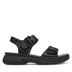 Sandały Rieker 66680-00 Czarny - Sandały damskie - miniaturka - grafika 1