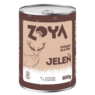 ZOYA Jeleń – puszka - Karma mokra dla psów - 800g - Mokra karma dla psów - miniaturka - grafika 1