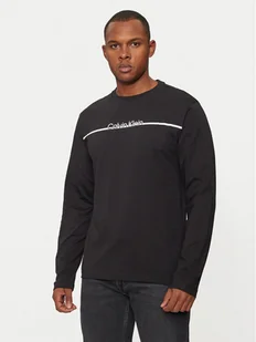 Calvin Klein Longsleeve K10K114343 Czarny Regular Fit - Koszulki męskie - miniaturka - grafika 1