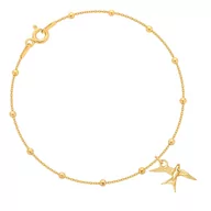 Bransoletki - Złota bransoletka - jaskółka - miniaturka - grafika 1