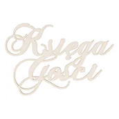 Scrapbooking - EKO-DECO, napis, Księga Gości, tekturowy - miniaturka - grafika 1