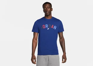 Nike Air Jordan Sport Dna Wordmark Tee Deep Royal Blue - Koszulki męskie - miniaturka - grafika 1