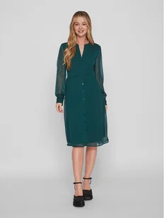 Vila Sukienka codzienna Falia 14084475 Zielony Regular Fit - Sukienki - miniaturka - grafika 1