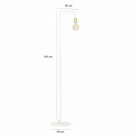 Lampy stojące - Emibig lampa podłogowa Juka LP1 White E27 150cm 581/LP1 - miniaturka - grafika 1