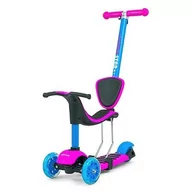 Hulajnogi - Milly Mally Scooter Little Star 3w1 Pink-Blue - miniaturka - grafika 1