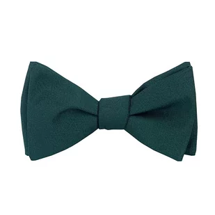 Mucha do wiązania - butelkowa zieleń gładka - EM Men's Accessories - Krawaty i muchy męskie - miniaturka - grafika 1