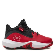 Koszykówka - Buty do koszykówki Under Armour Pre-School UA Lockdown 7 3028514 Czerwony - miniaturka - grafika 1