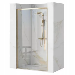 Rea Drzwi prysznicowe SOLAR GOLD 120 K6548 - Ścianki i drzwi prysznicowe - miniaturka - grafika 1
