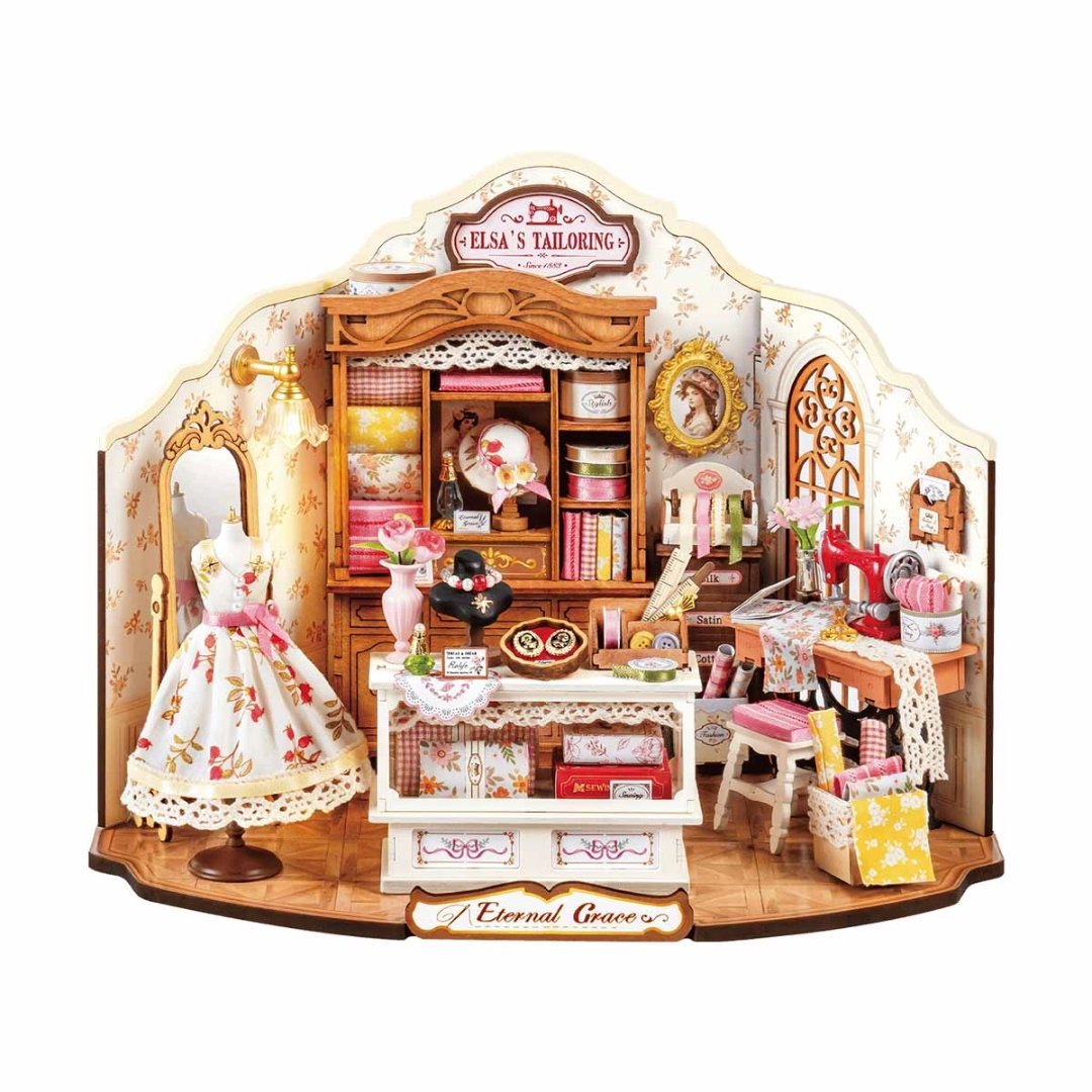 Mini Domek 3D - Pracownia krawiecka Elsy