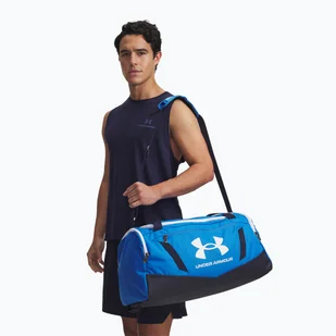 Torba Under Armour Undeniable 5.0 Duffle S 40 l blue atlantis/midnight navy/white WYSYŁKA W 24H 30 DNI NA ZWROT - Torebki damskie - miniaturka - grafika 1
