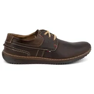 Sztyblety męskie - Olivier Buty Męskie Skórzane Casual Model 308GT brązowe - miniaturka - grafika 1