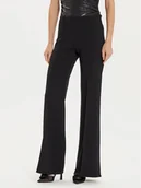 Spodnie damskie - Rinascimento Spodnie materiałowe CFC0121355003 Czarny Regular Fit - miniaturka - grafika 1