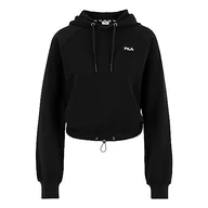 Bluzy damskie - FILA Damska bluza z kapturem Baalberge Cropped, czarny, XL - miniaturka - grafika 1