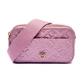 Torebki damskie - Pinko Skórzana listonoszka NASTRO VITEL - miniaturka - grafika 1