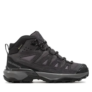 Trekkingi Salomon X Ultra 360 Leather Mid Gore-Tex L47571100 Szary - Buty trekkingowe damskie - miniaturka - grafika 1