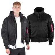 Odzież taktyczna i umundurowanie - Kurtka Alpha Industries MA-1 D-Tec 183110 515 - Czarna 3XL - miniaturka - grafika 1