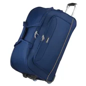 Walizki - Torba Podróżna Duża Na Kółkach Granatowa - miniaturka - grafika 1
